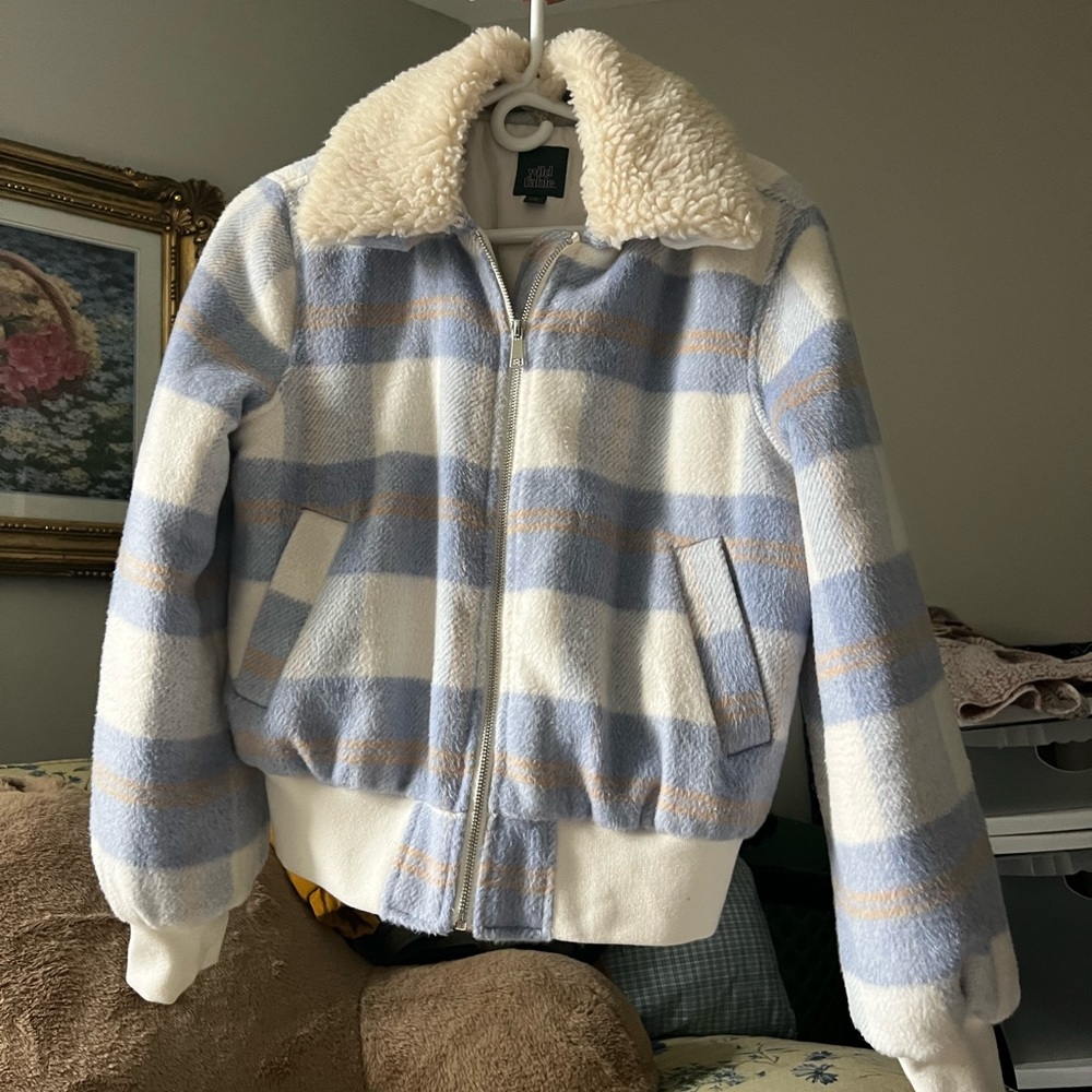 plaid bomber jacket